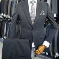 کت و شلوار مردانه دیپلمات محو ذغالی با ارسال رایگان 