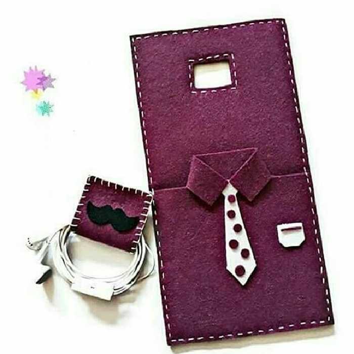 نگهدارنده نمدی شارژر و هندزفری