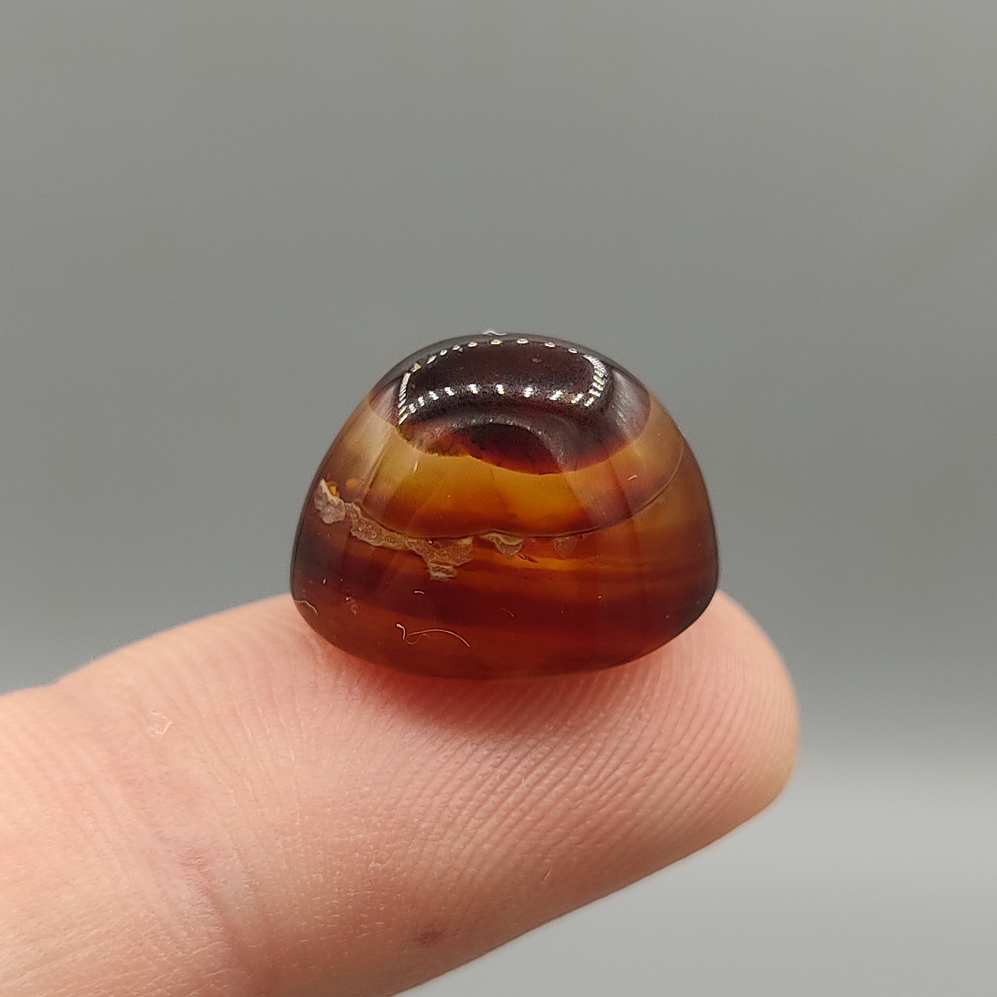 عقیق چند پوست کله قندی محشر طبیعی کلکسیونی 