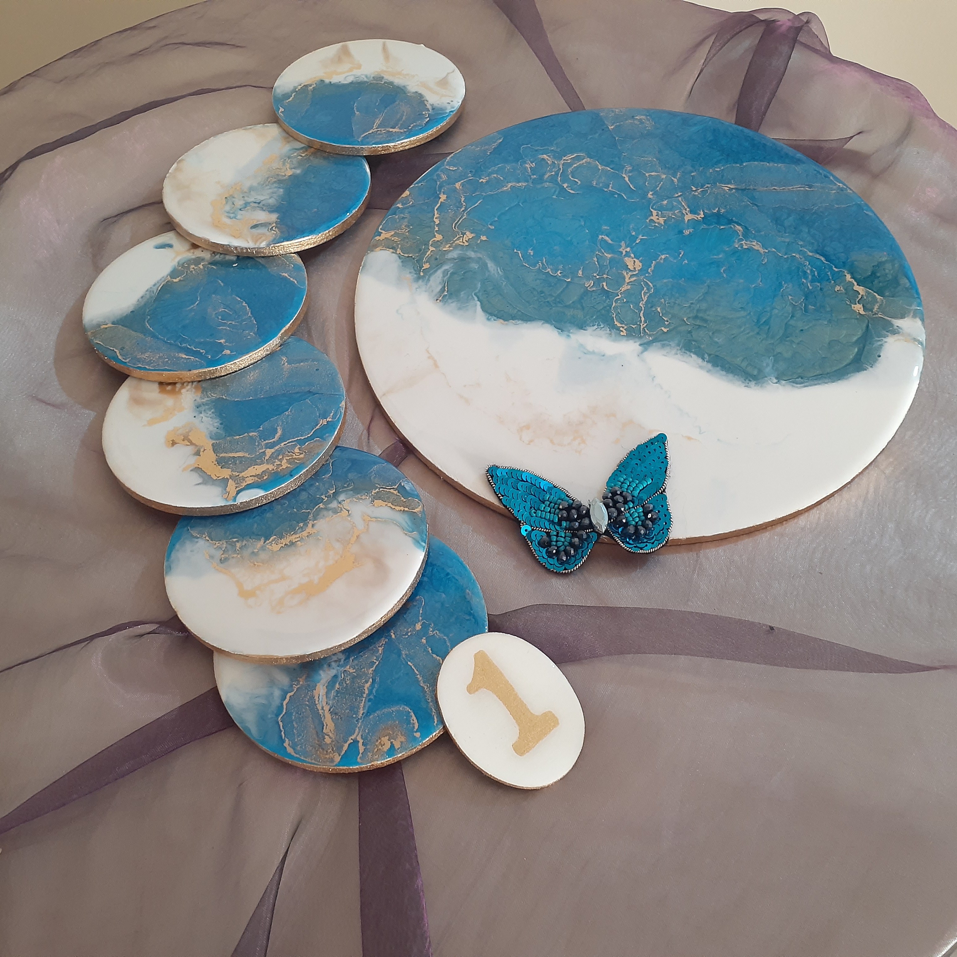 هفت سین ابی طلایی