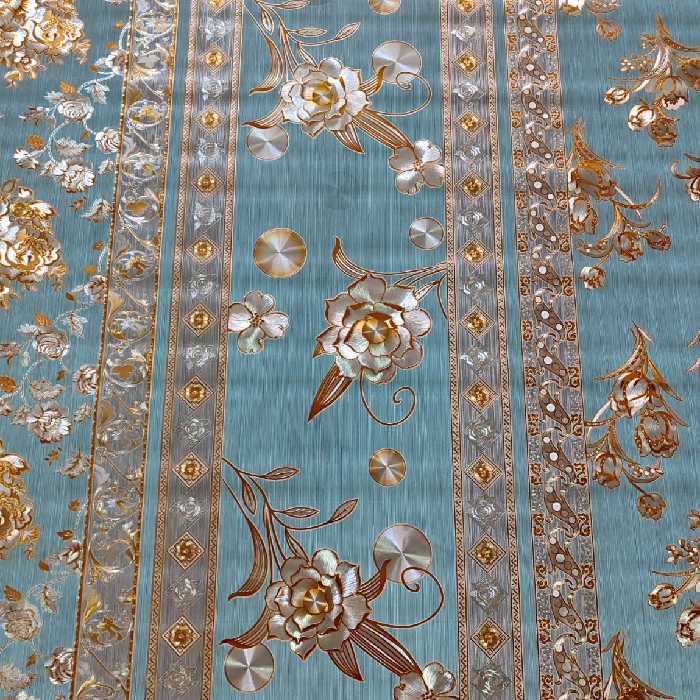 سفره خارجی عرض 140 زمینه آبی لطفاً موجودی بگیرید 