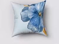 کوسن طرح گل آبی CM-2-54