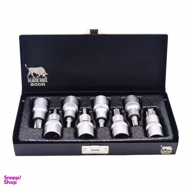 مجموعه 8 عددی آچار بکس ستاره ای مدل بلک بول کد YP-6028