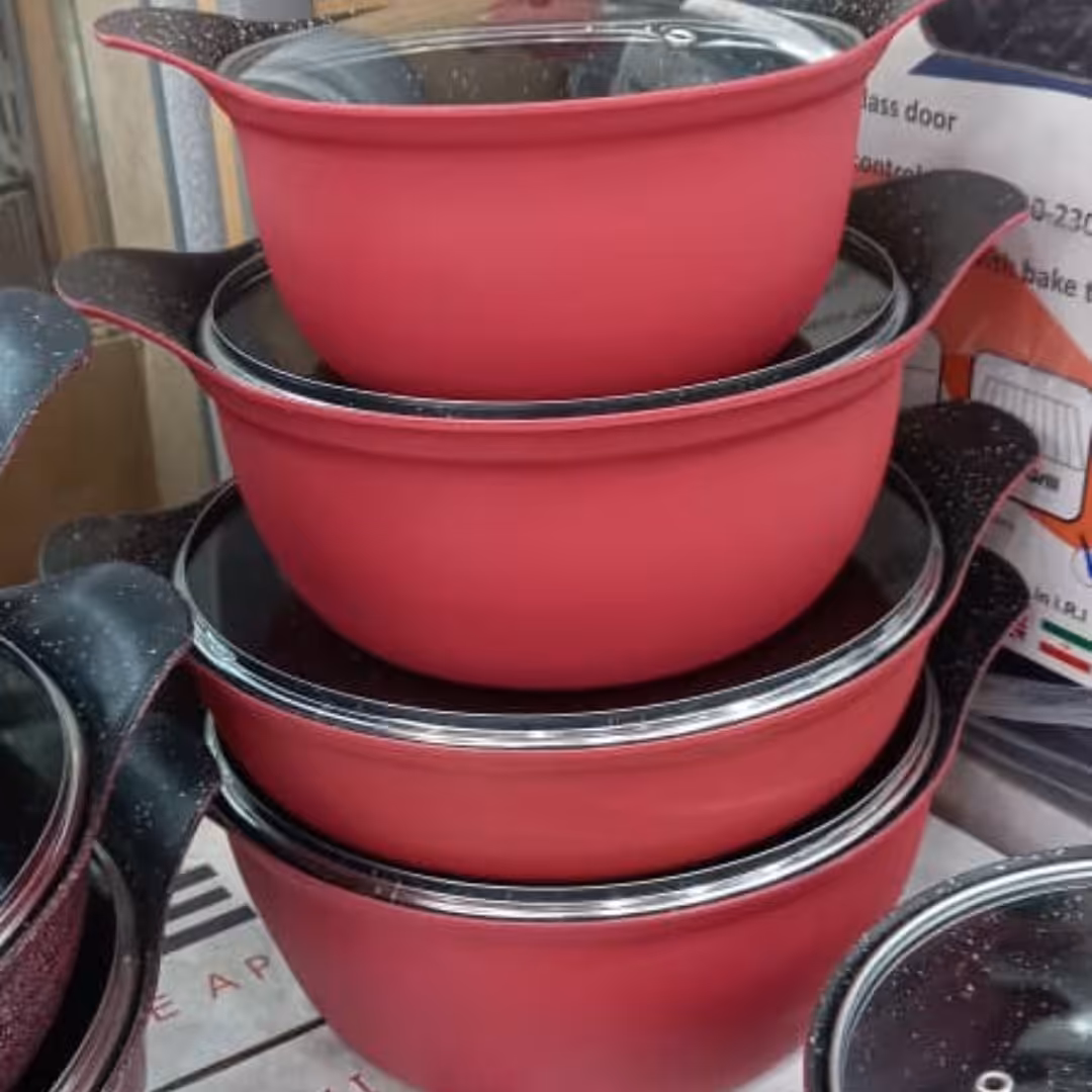 سرویس قابلمه 8پارچه چدن گرانیت بست