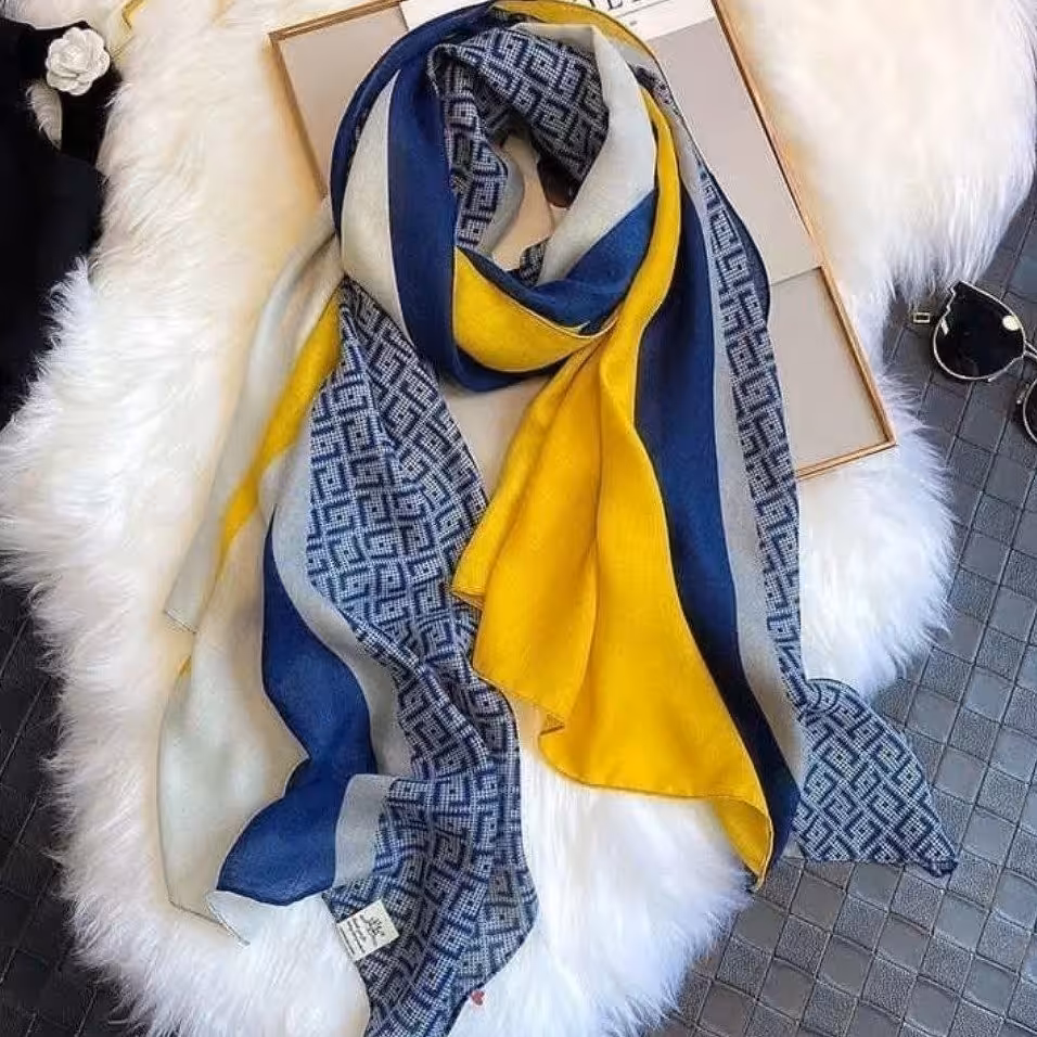 شال نخ پنبه پاییزه