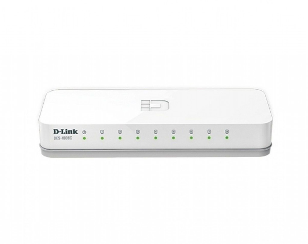 قیمت و خرید سوییچ شبکه 8 پورت دی لینک مدل DES-1008C | نت ران