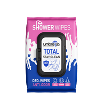 دستمال مرطوب بدن آمبرلا مدل توتال خوشبو کننده 50 عدد
