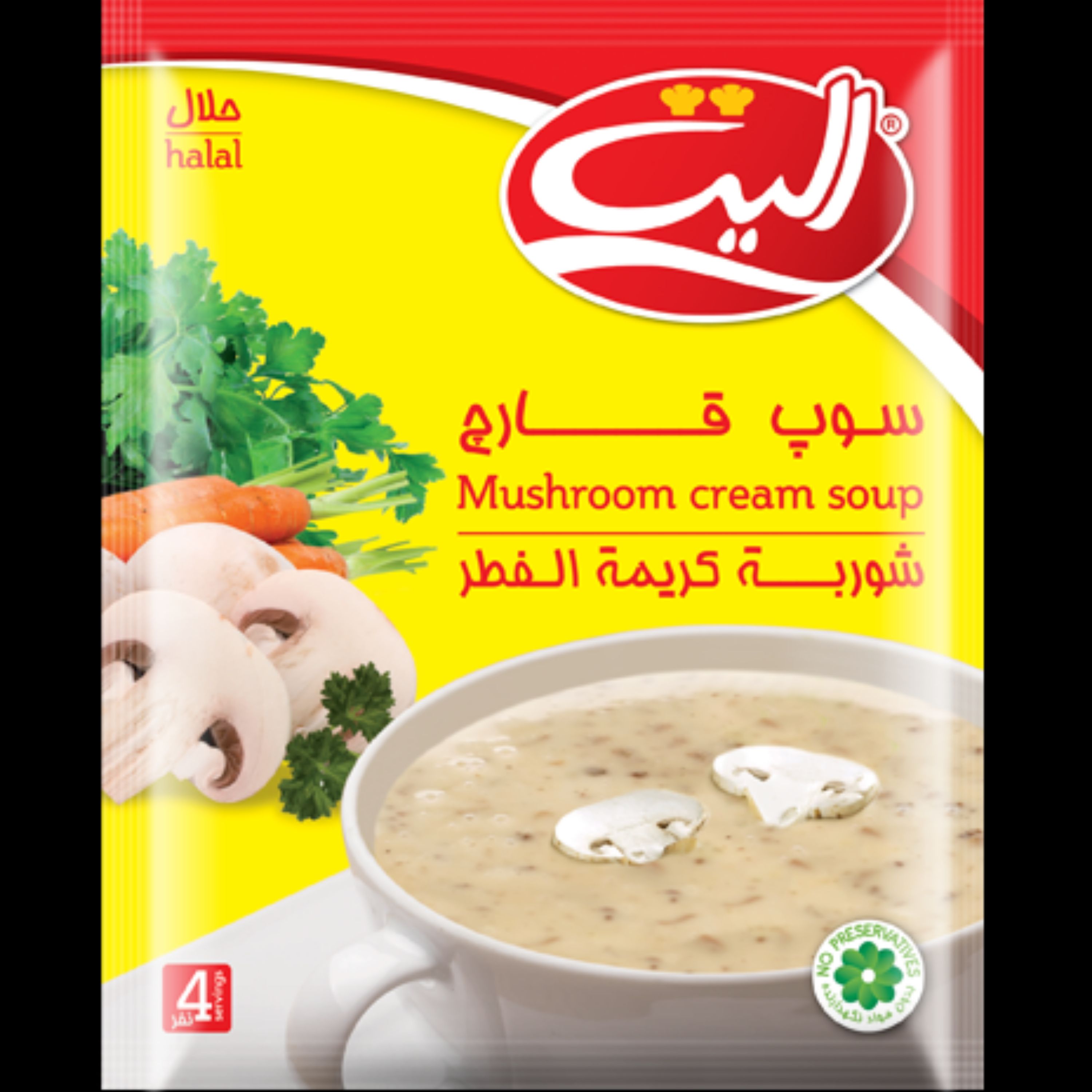 سوپ نیمه آماده الیت با طعم قارچ