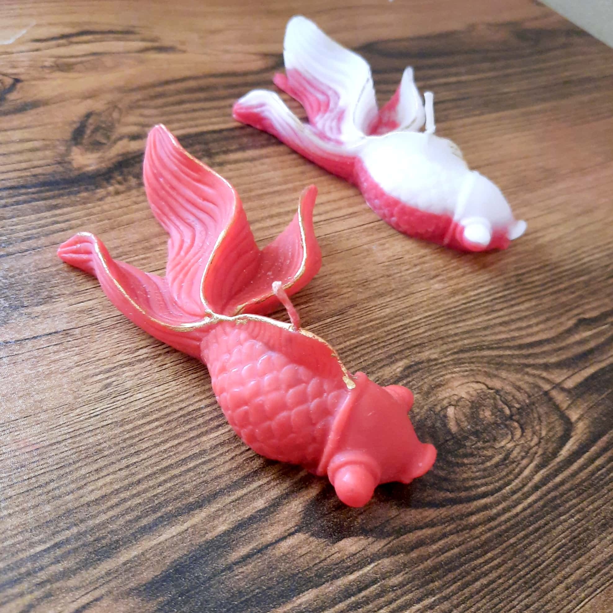 شمع ماهی روی آبی