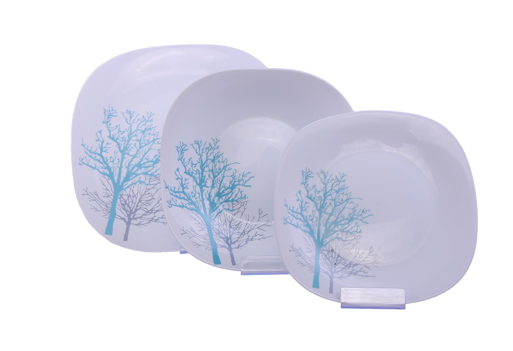 سرویس 6نفره اوپال Leon طرح شادو آبی