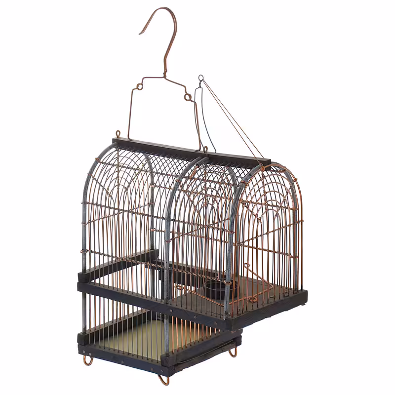 قفس پرندگان مدل تله یکطرفه دستبافت کد 03