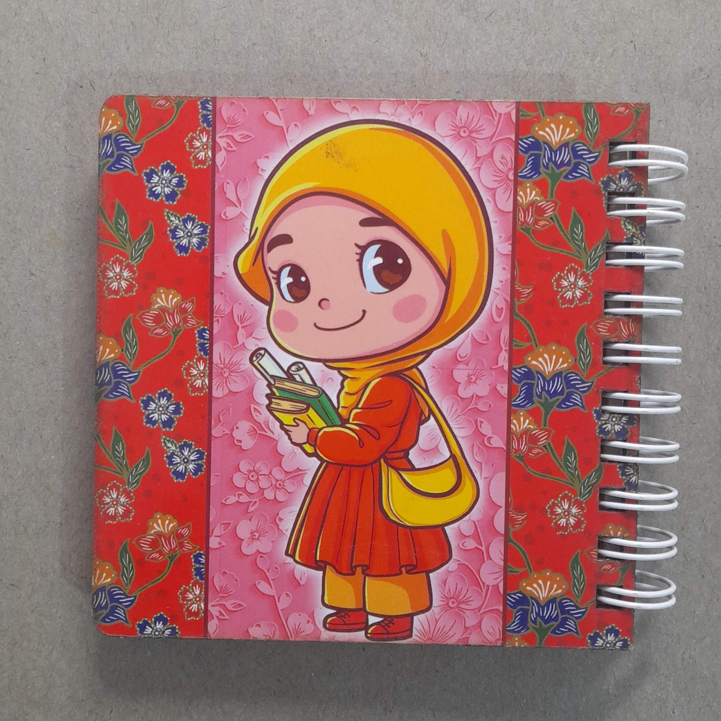 دفترچه جلد چوبی سیمی فانتزی اندازه متوسط
