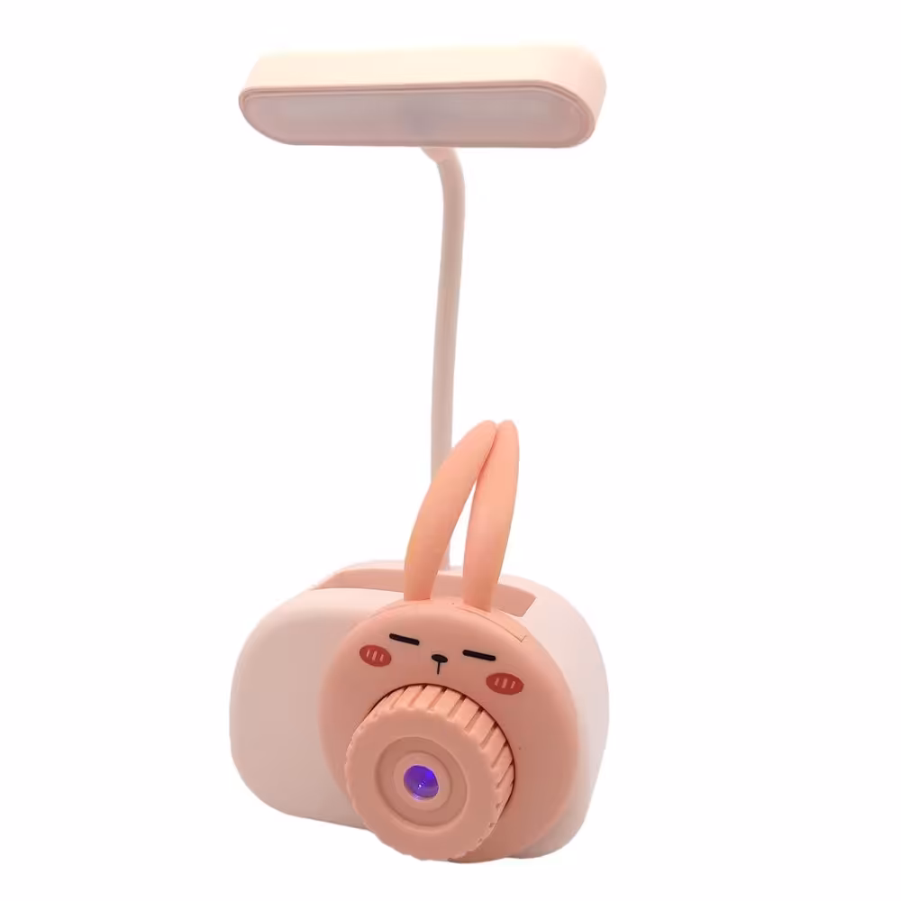 چراغ مطالعه مدل خرگوش P2192 رنگ صورتی