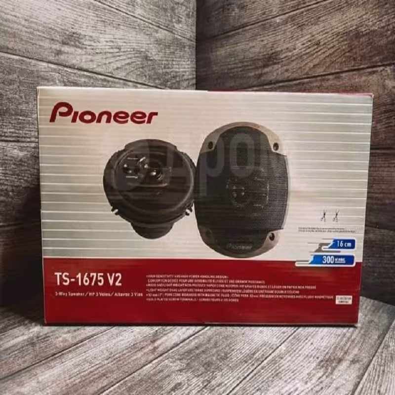 بلندگو پایونیر TS-1675V2 سایز 6 اینچ با یک سال گارانتی پایونیر 