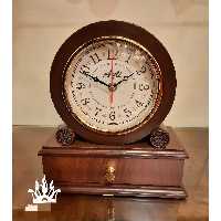ساعت رومیزی چوبی