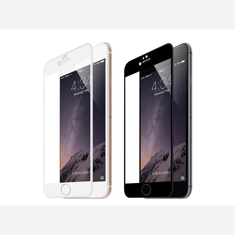 گلس شیشه ای آیفون apple iphone 7 - 8 - SE 2 خشگیر سفید مشکی محافظ صفحه نمایش اپل سون ایت شش هفت هشت 7G - 8G - se 2  2020