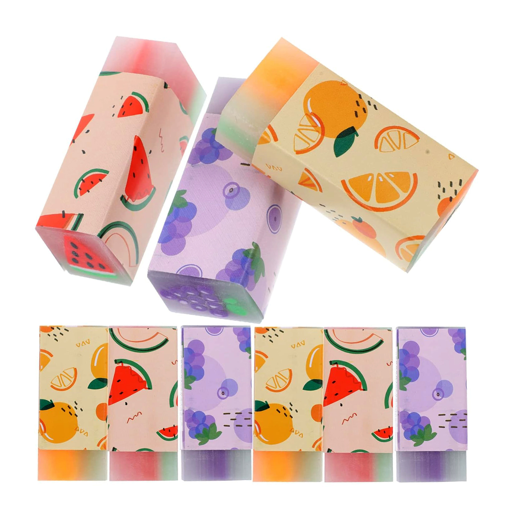 پاکن ژله ای مغزدار طرح میوه جات