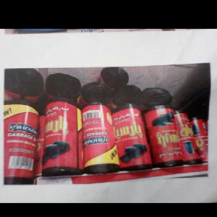 کیسه زباله رولی نیم کیلویی در بسته 5,عددی