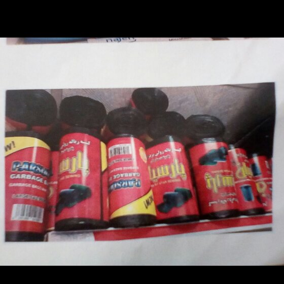 کیسه زباله رولی نیم کیلویی در بسته 5,عددی