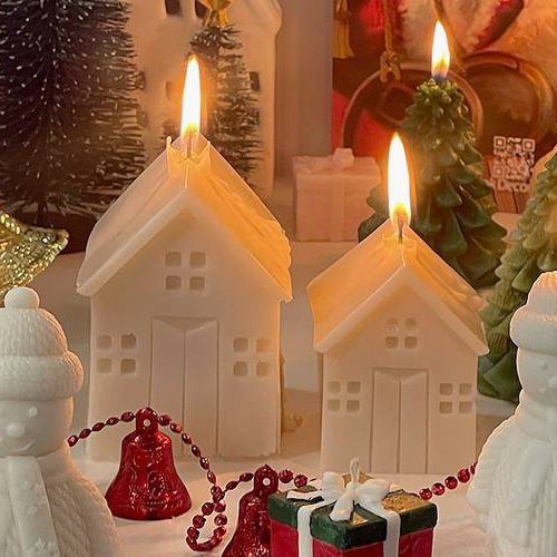 شمع کلبه ارتفاع 8 سانت مناسب دکور