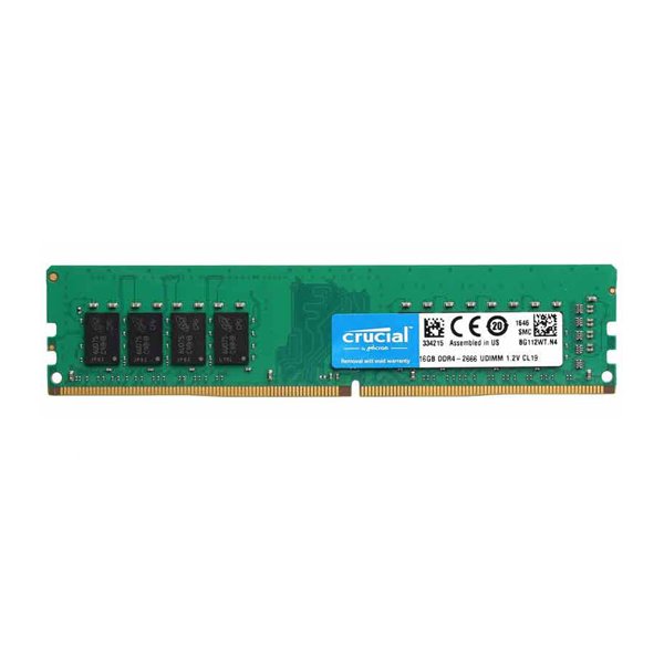 حافظه رم دسکتاپ کروشیال مدل CL19 16GB DDR4 2666Mhz