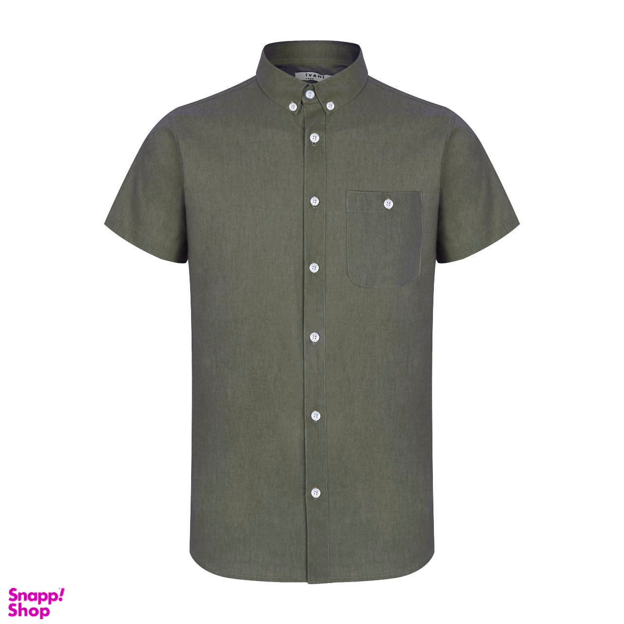 پیراهن آستین کوتاه مردانه کد 198636 رنگ سبز