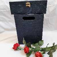 جعبه سطل و دستمال پذیرایی  آبی کنافی