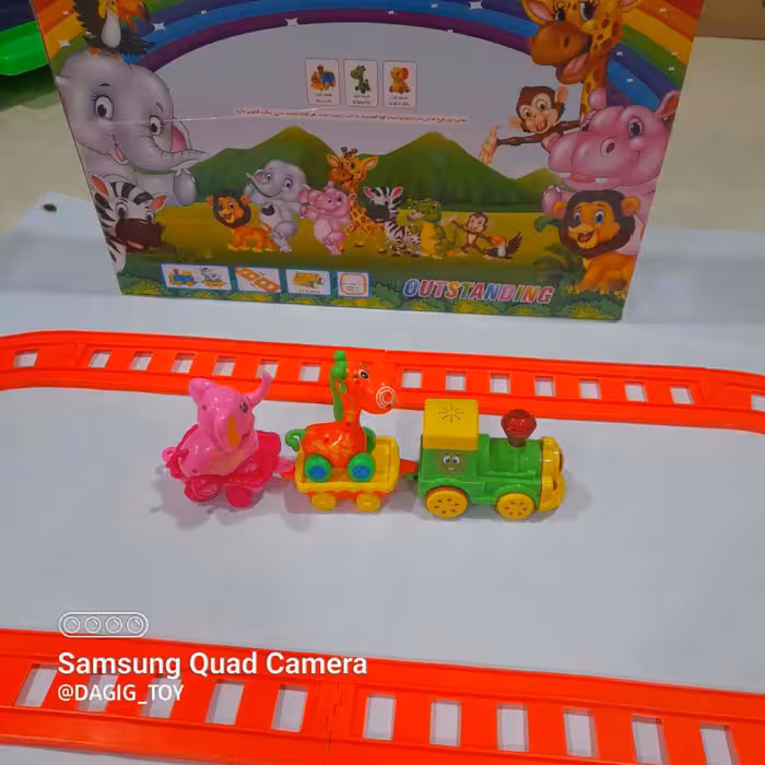 خرید قطار حیوانات نشکن سه عددی  به قیمت بسیار مناسب 