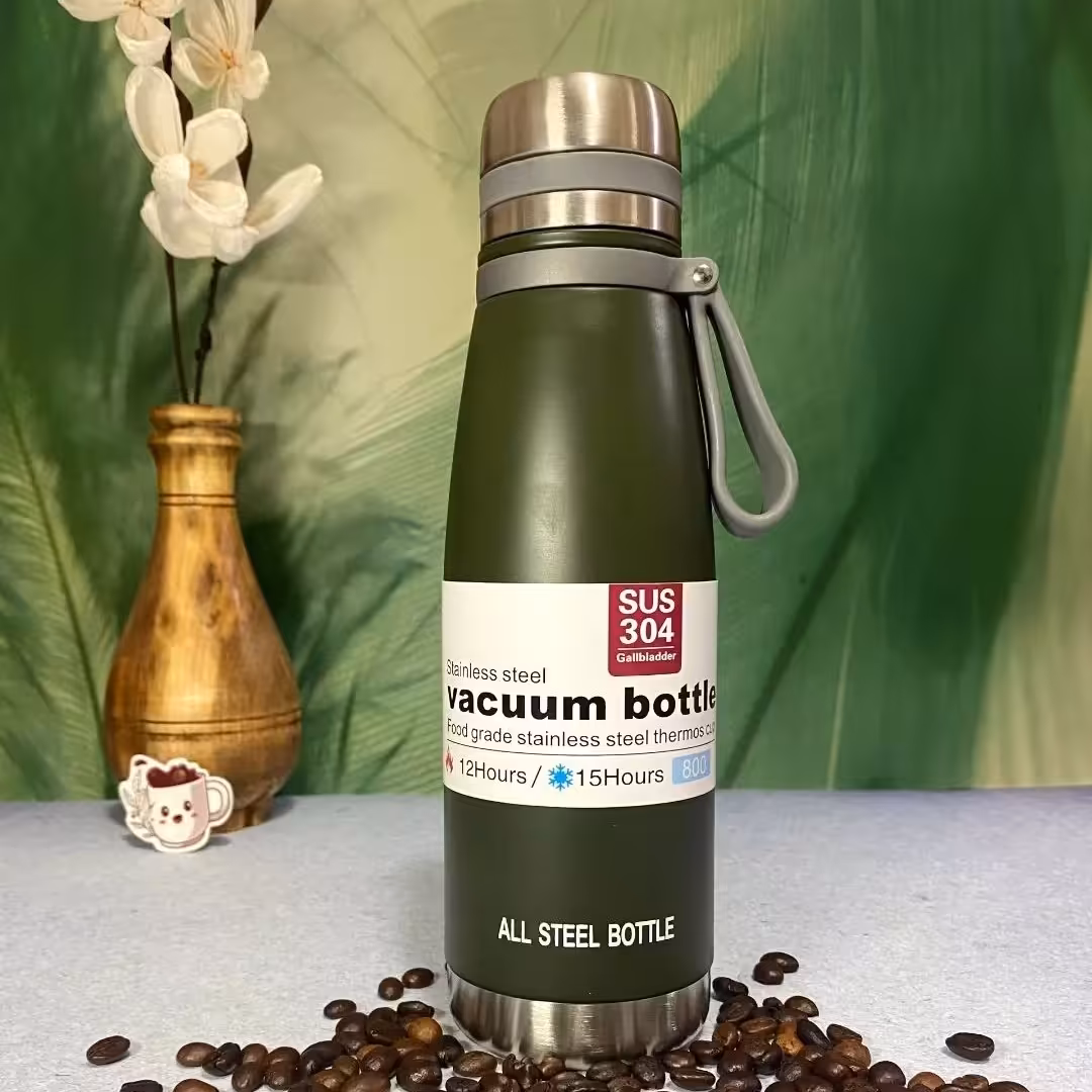 فلاسک مدل استیل گنجایش 800 میلی لیتر رنگ سبز