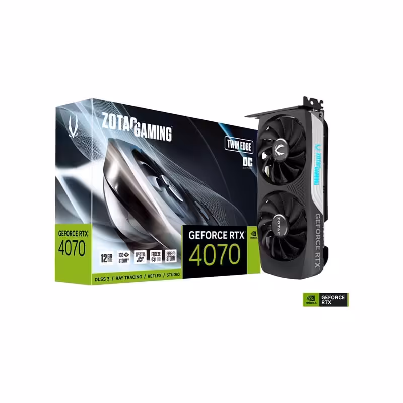 کارت گرافیک زوتاک مدل GAMING GeForce RTX4070 Twin Edge OC 12GB