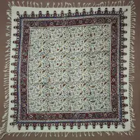 رومیزی قلمکار(طرح بادام)سایز100در100