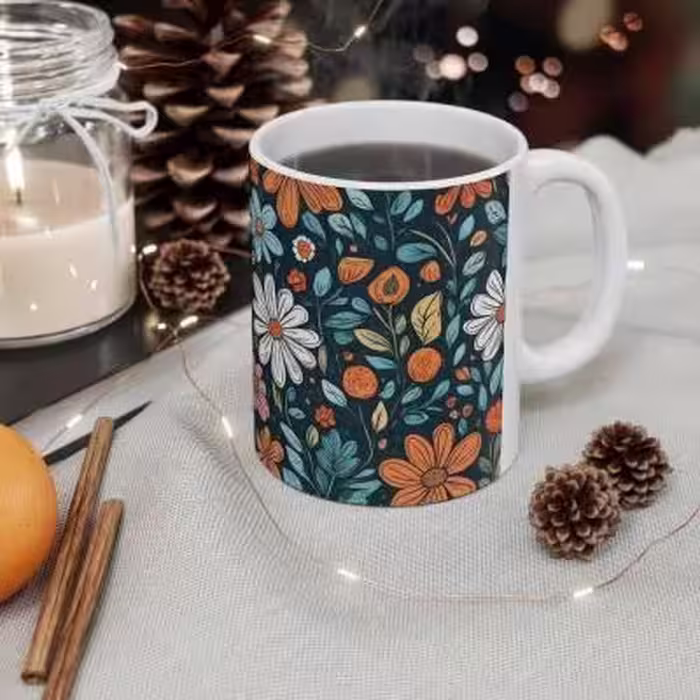 ماگ طرح گل