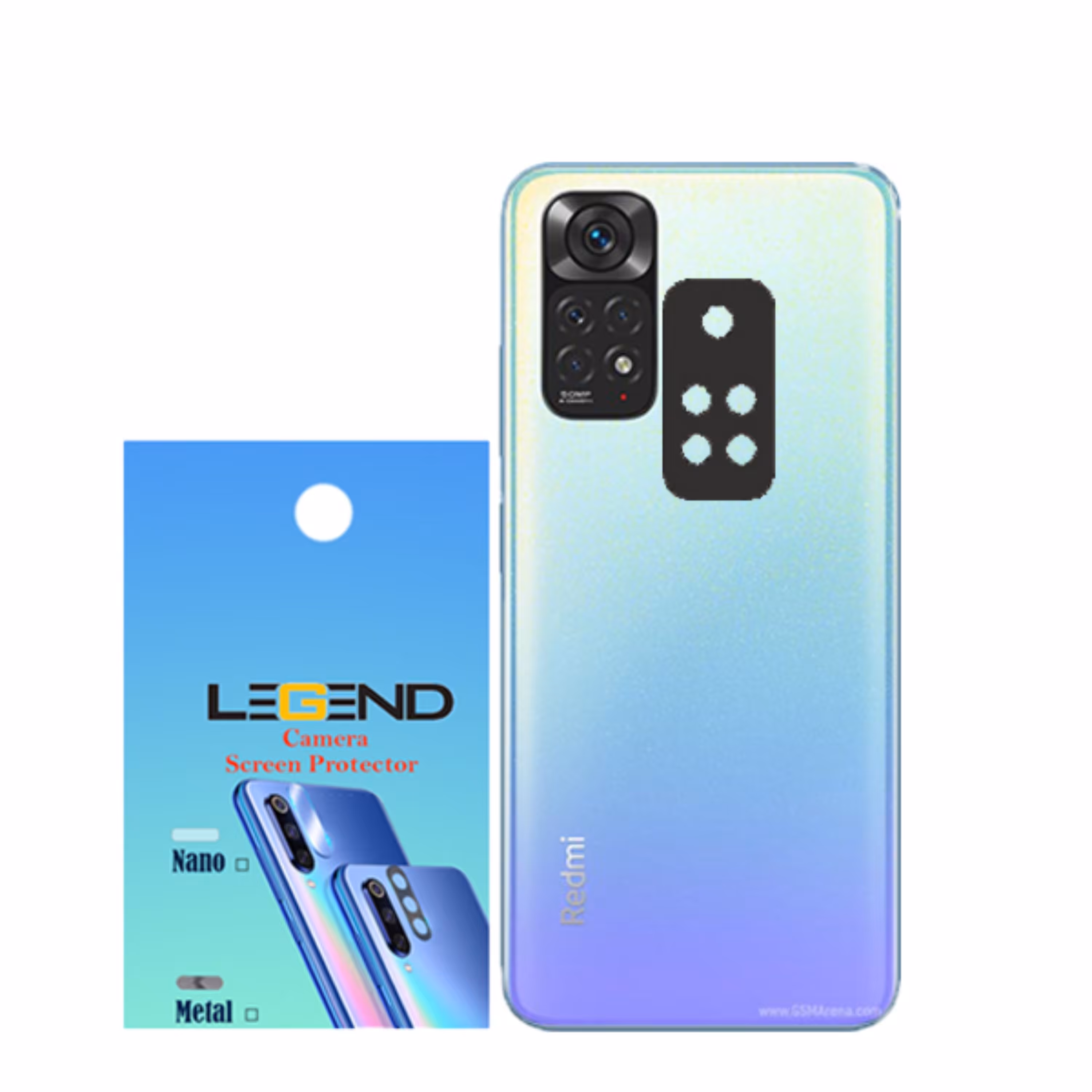 محافظ لنز دوربین مدل لجند مناسب برای موبایل شیائومی Note 11