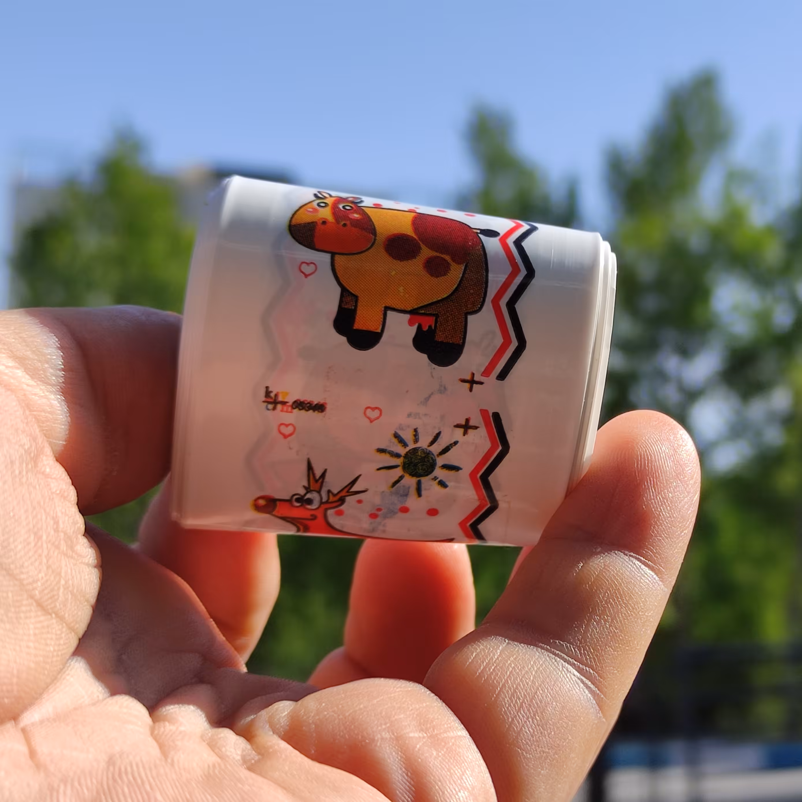 کاور طرح دار سوسیس (10 متر کاور کوکتل طرح تخم مرغی) 