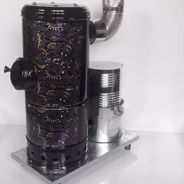 بخاری نفتی گازوییلی گاروئیلی رنگ کوره ای آتشخانه چدن (تخفیف ویژه اتمام فصل فروش)