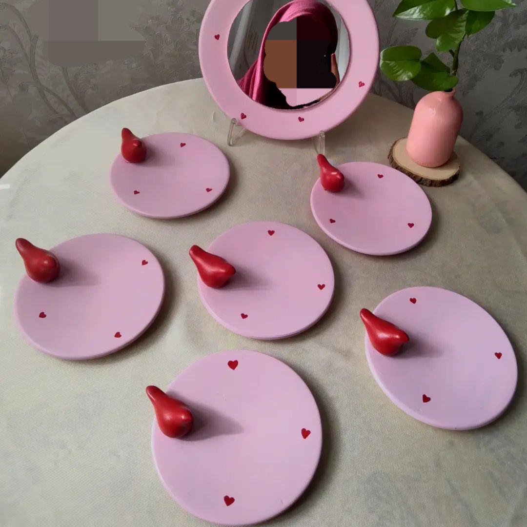 ست هفت سین و پرنده رنگی به همراه آینه 