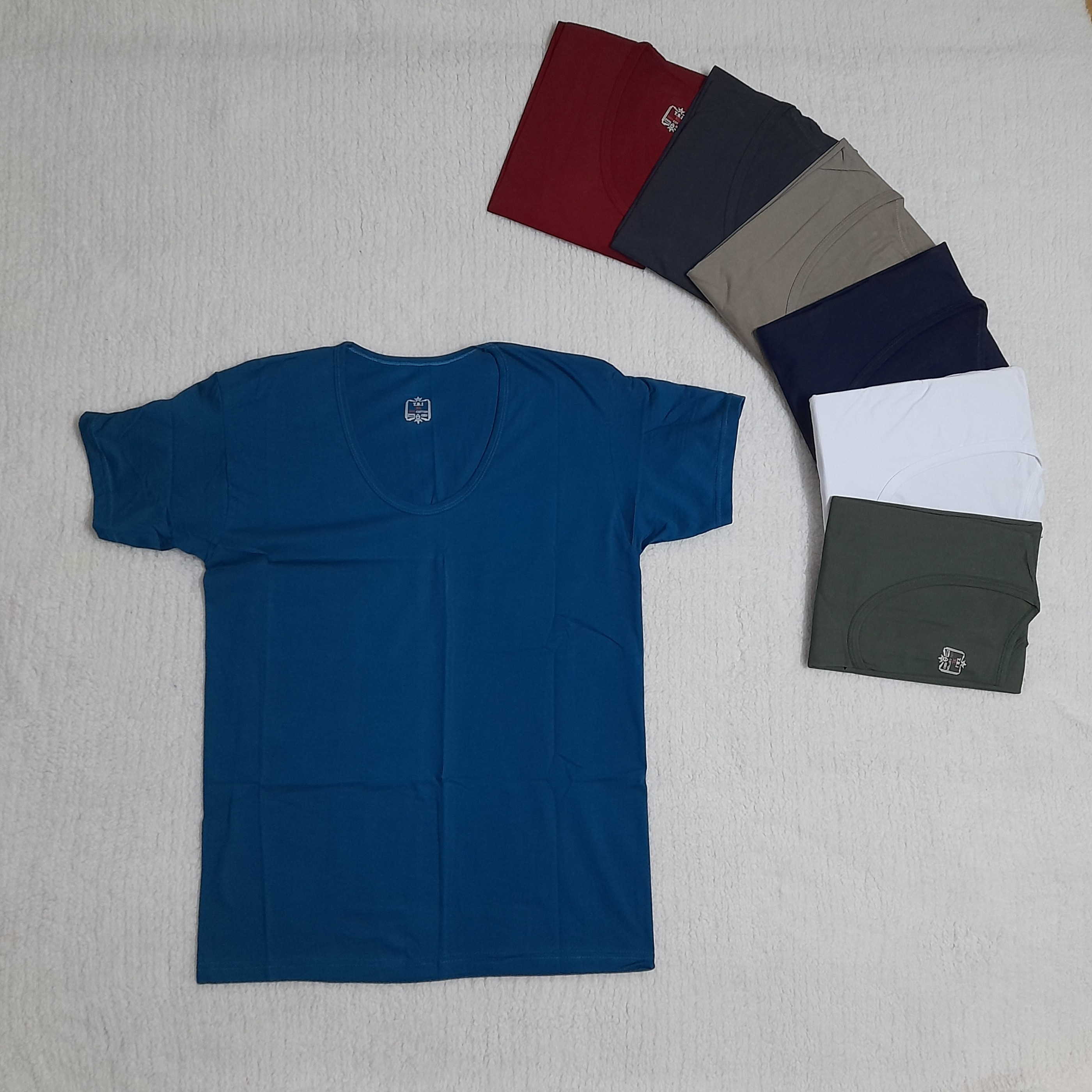زیر پوش مردانه آستین دار تمام نخ اعلاء سایز L تا 3XL
