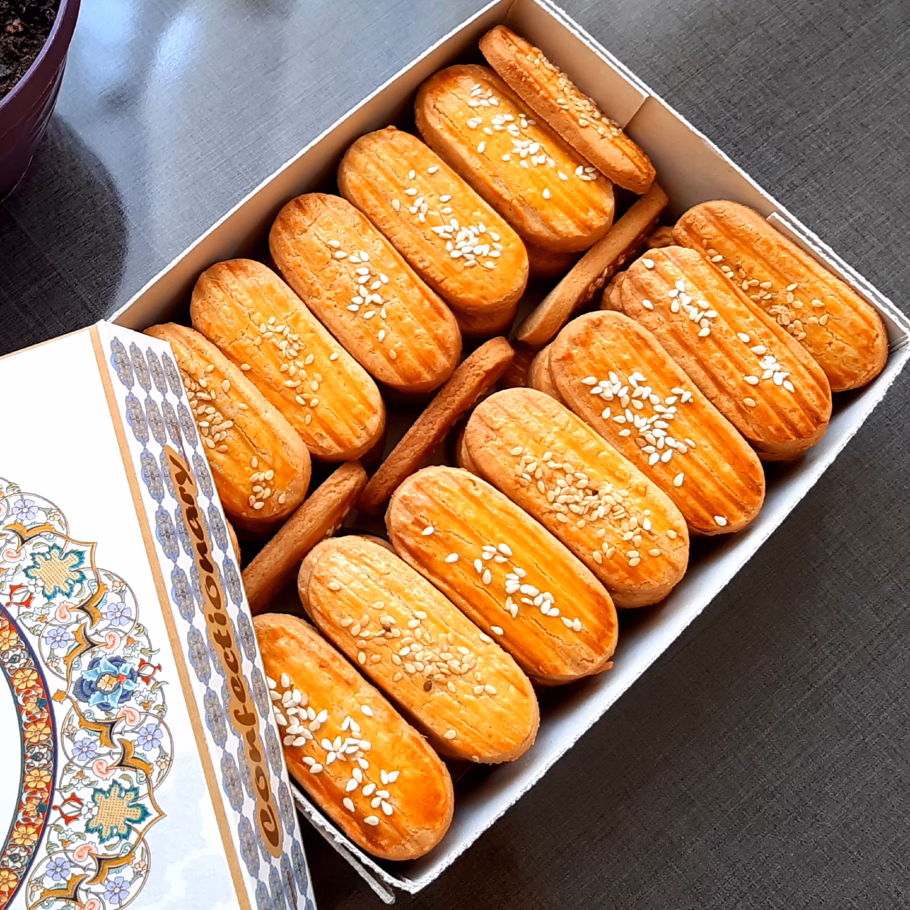 شیرینی پادرازی کره ای جعبه 500 گرمی