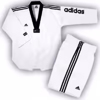 لباس تکواندو سه خط آدیداس اورجینال