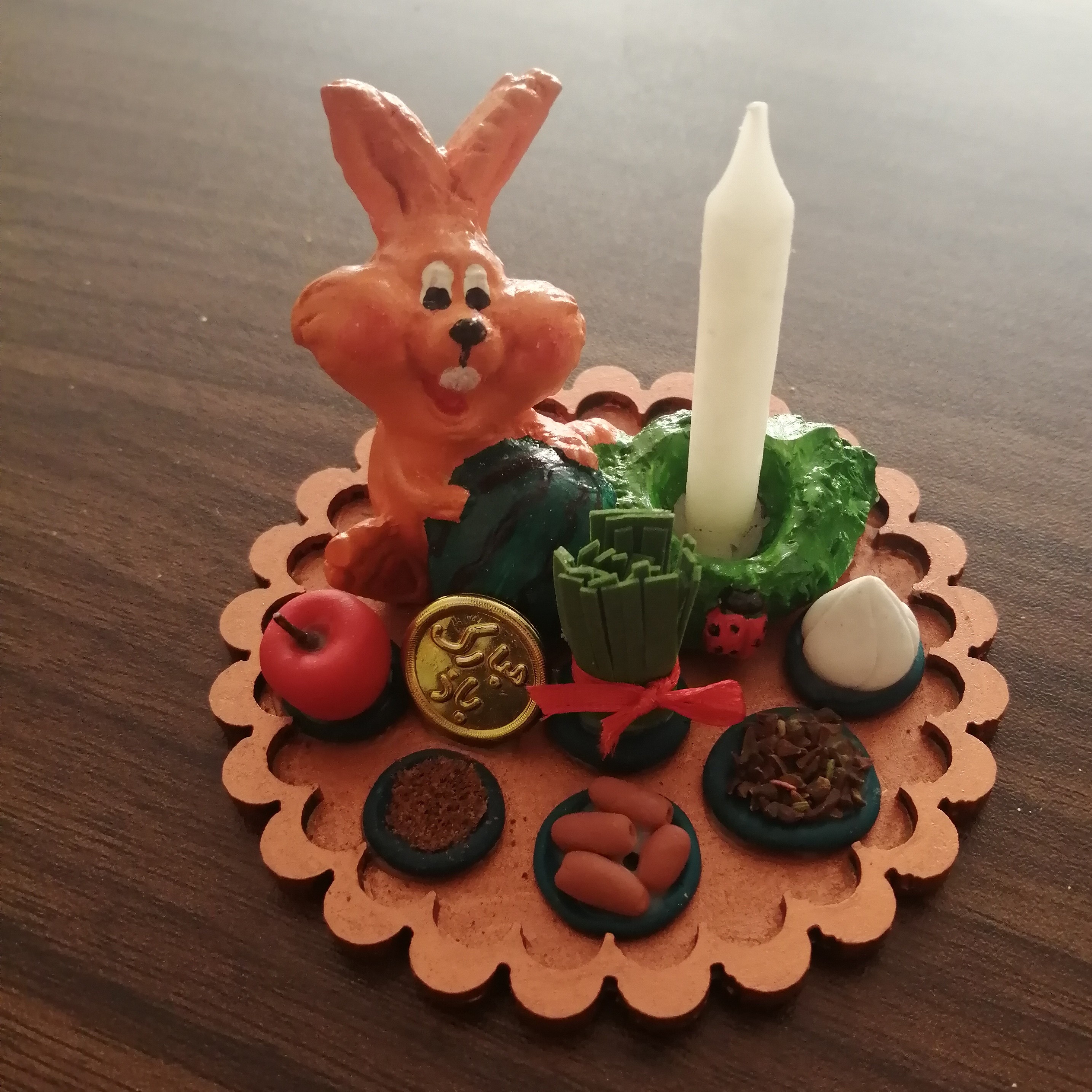 هفت سین مینیاتوری با جاشمعی خرگوش