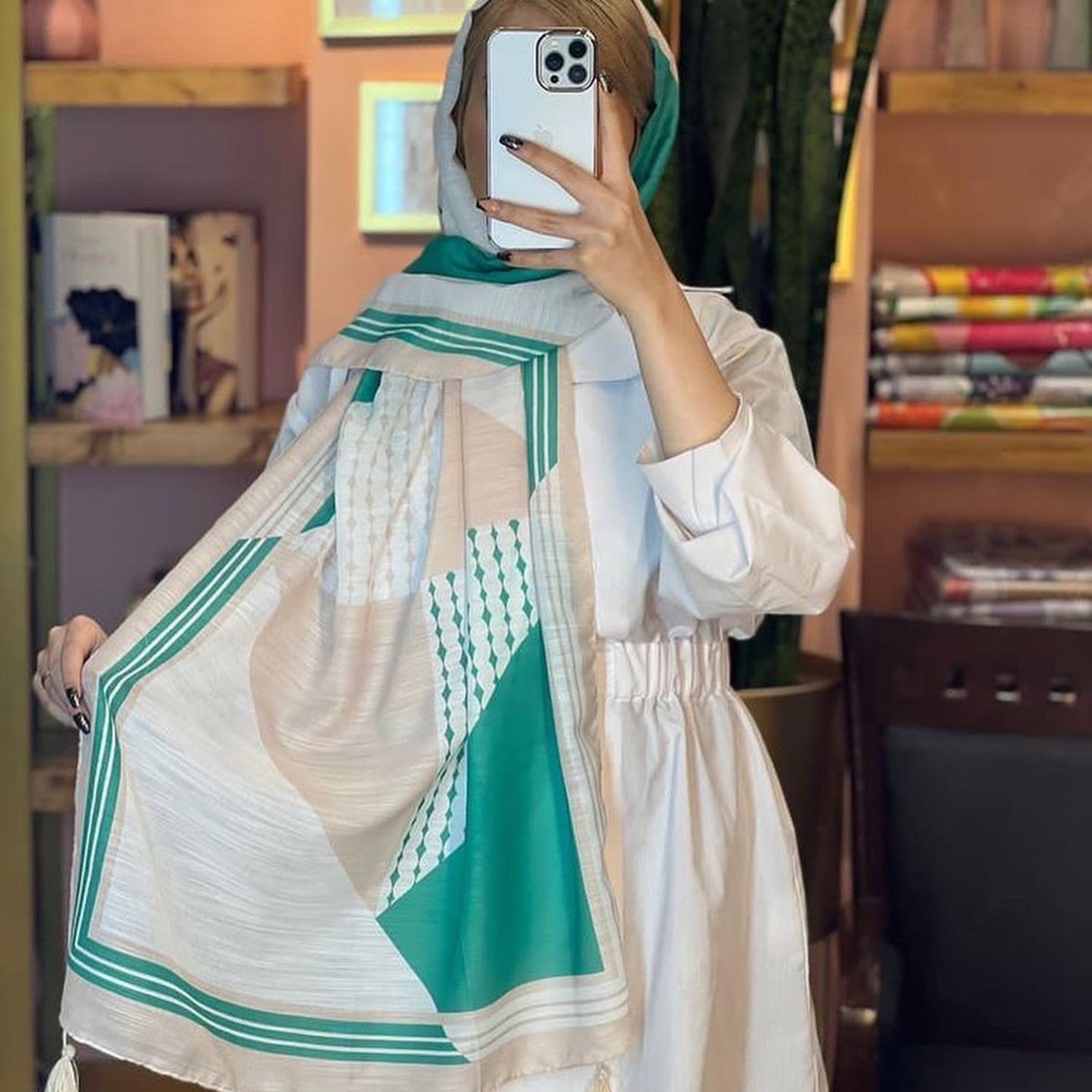 شال نخ اسلپ جدید منگوله دار