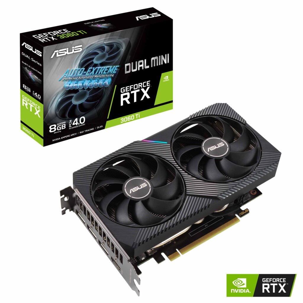 خرید کارت گرافیک ایسوس Graphics ASUS Dual Mini RTX 3060 Ti 8GB با بهترین قیمت