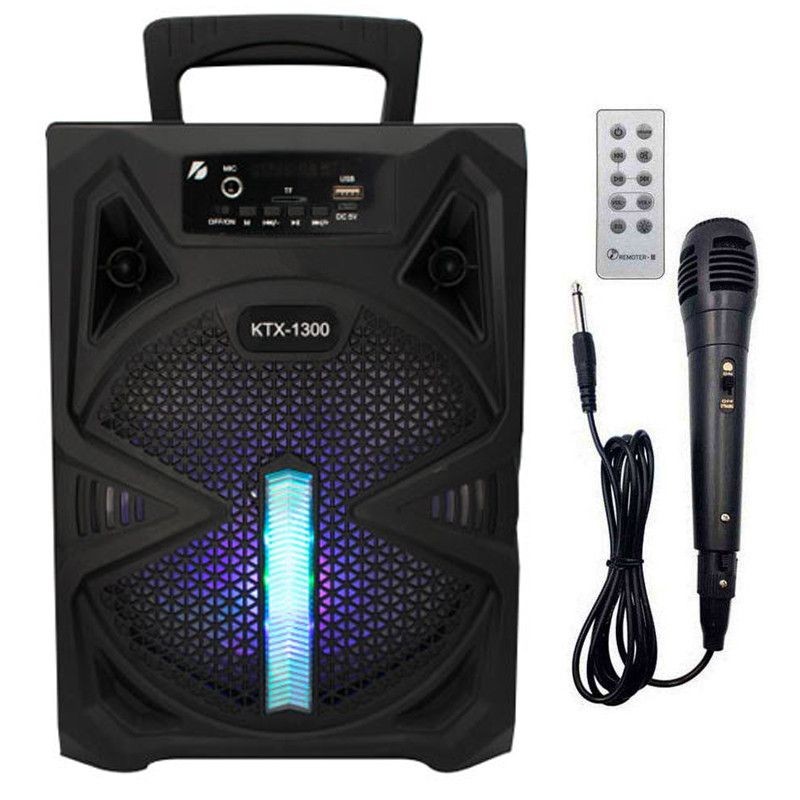 اسپیکر بزرگ برند KTS همراه با کنترول و میکروفون بلوتوثی و فلش مموری و مموری خور