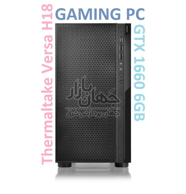سیستم کامپیوتر ترمال تک گیمینگ ورسا i3 9100F گرافیک GTX 1660 6GB با کیس شیشه ای
