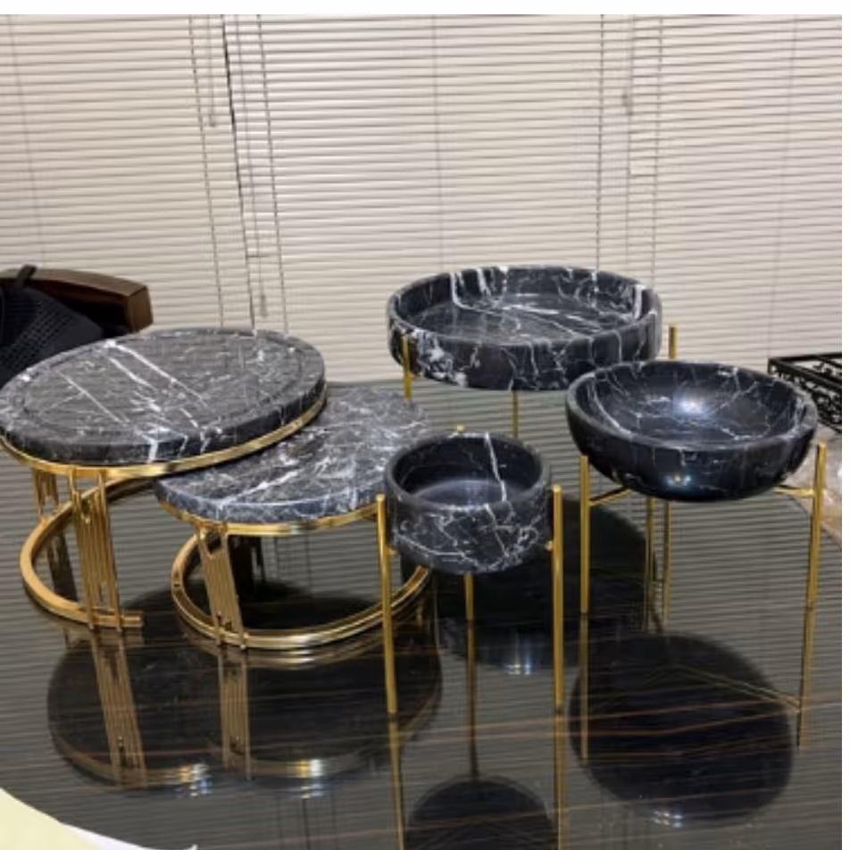     ظروف سنگی ست پنج تکه پذیرایی 