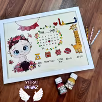 تابلو دکوراتیو اتاق کودک. ماگ ویترای. تابلو ویترای