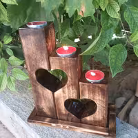 جاشمعی سه تکه دکوری دست ساز