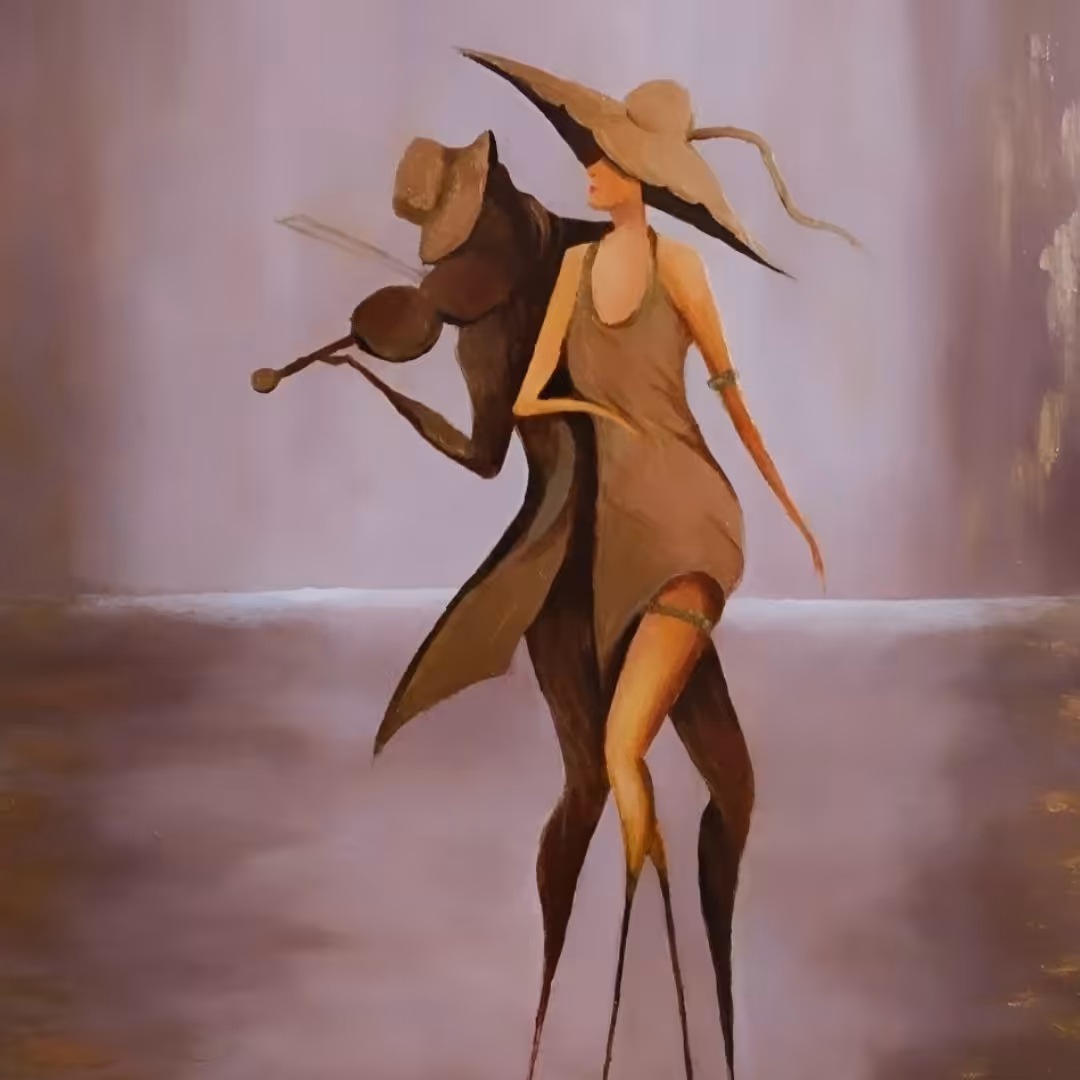 نقاشی مدرن رنگ روغن چهره 40در50