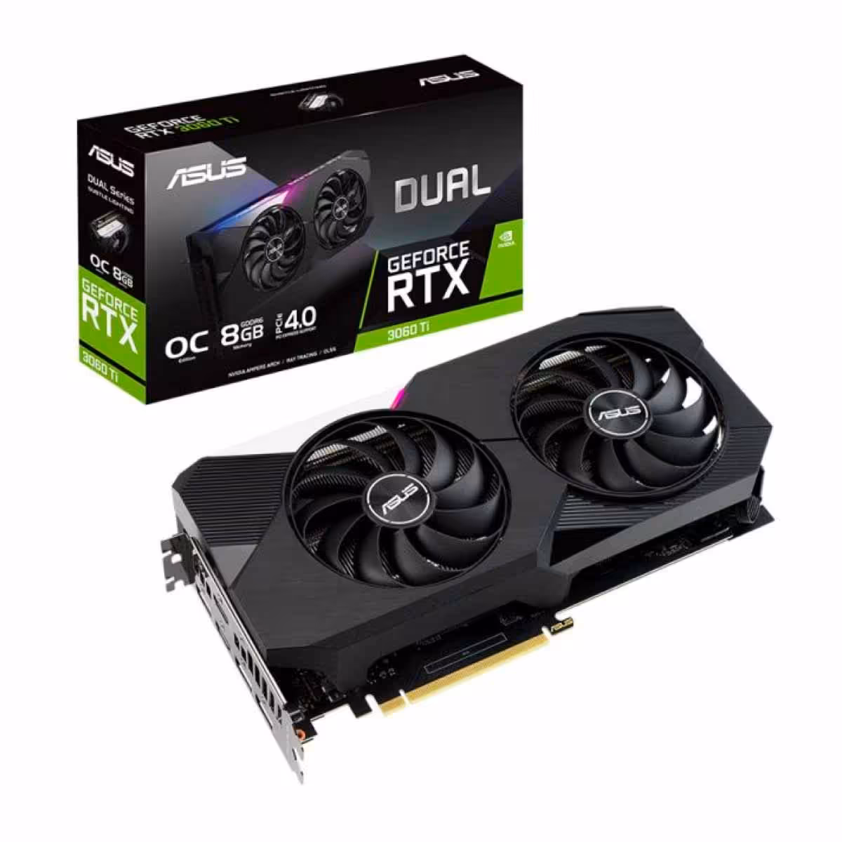 خرید کارت گرافیک ایسوس Graphics ASUS Dual RTX3060TI O8G با بهترین قیمت