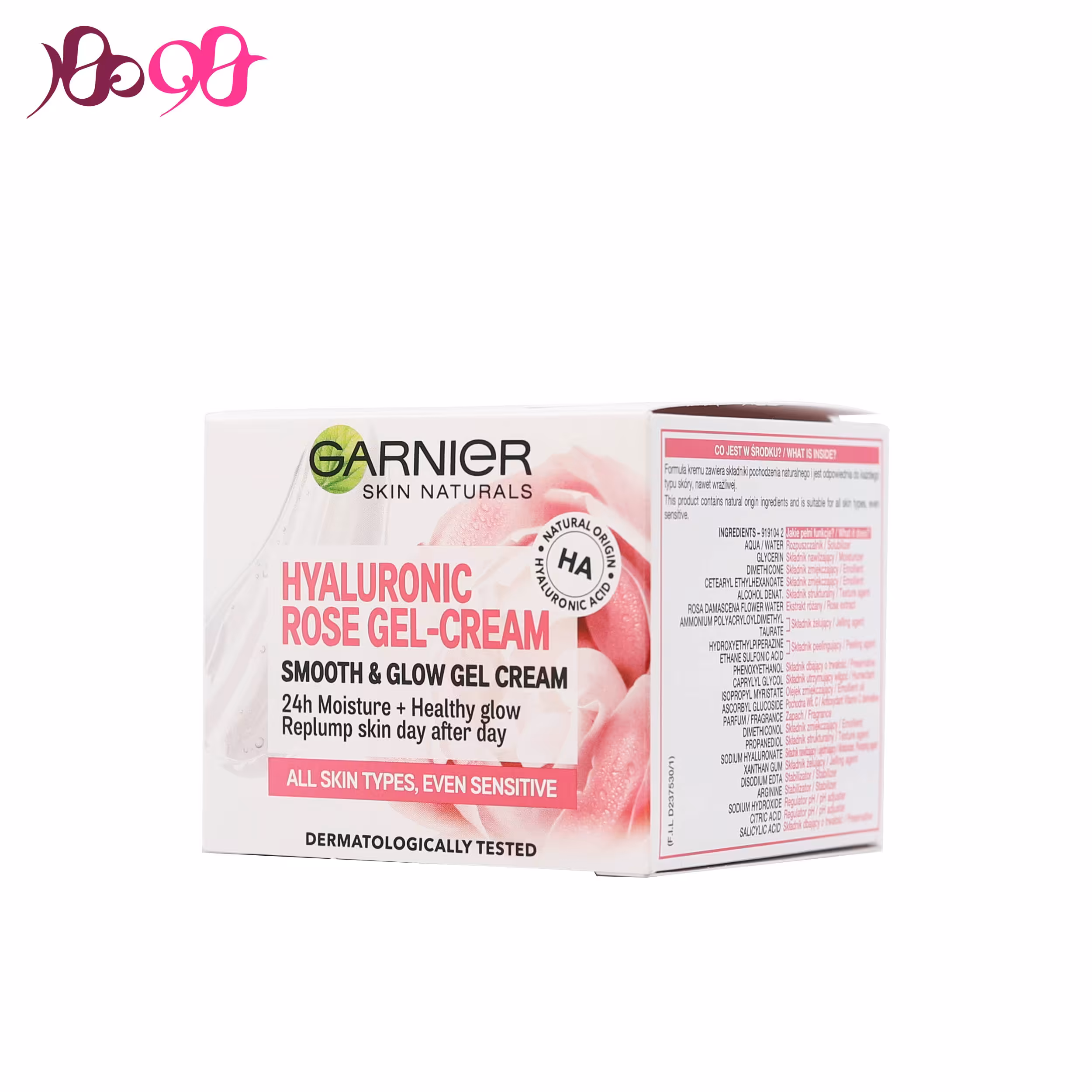 ژل کرم آبرسان گل رز گارنیر - Garnier